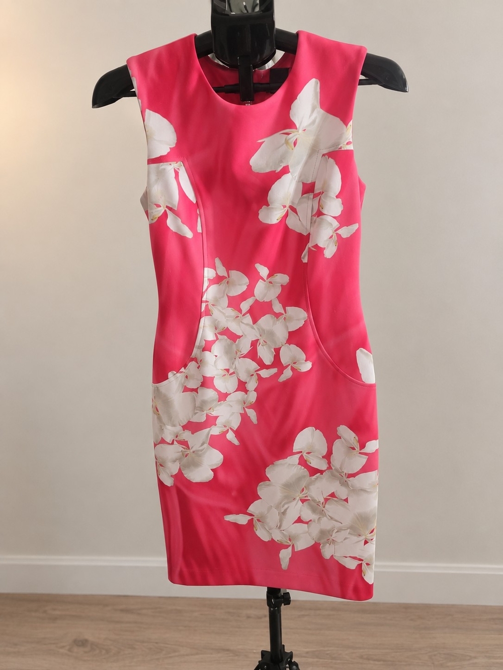 Tommy Hilfiger Pink Floral Orchid Scuba Sheath Dress Size 6